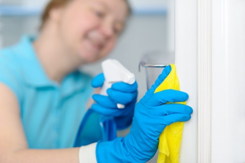 Customer raising a carpet cleaning complaint in a professional service setting