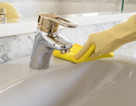 Cleaner treating a carpet stain in a Dartmouth Park home